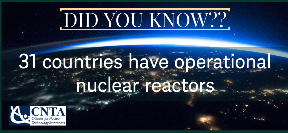 31 countries nuclear energy