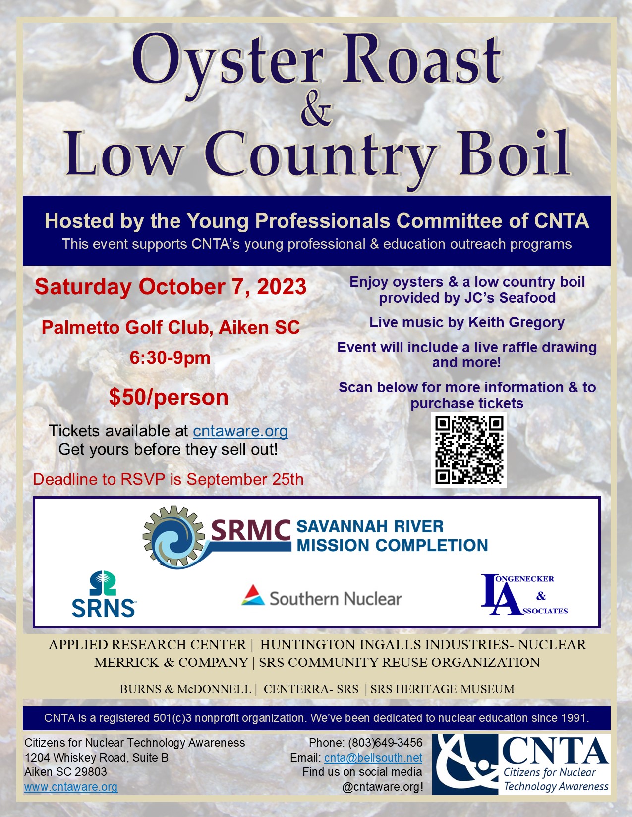 Oyster Roast And Lcb Cnta